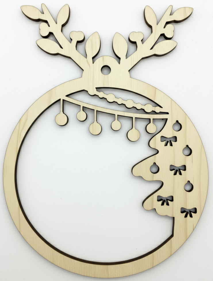 Elchzweig Weihnachtskugel