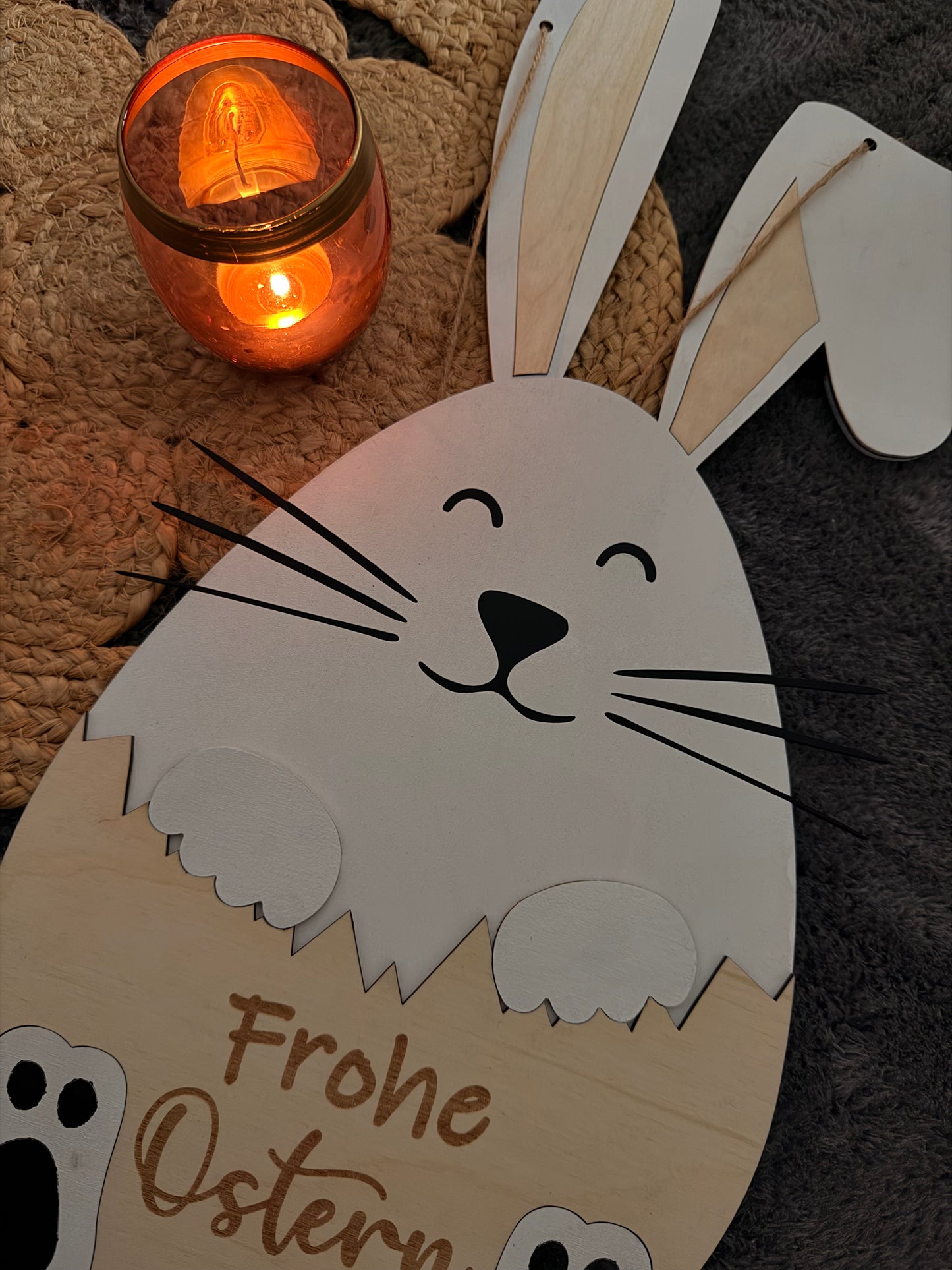 Dekoanhänger "Hase im Osterei"