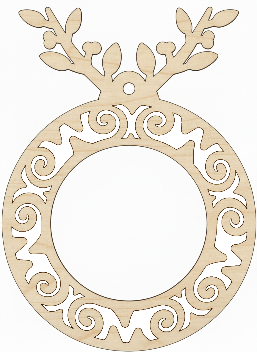 Elchzweig Weihnachtskugel