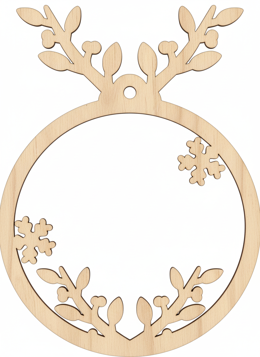 Elchzweig Weihnachtskugel